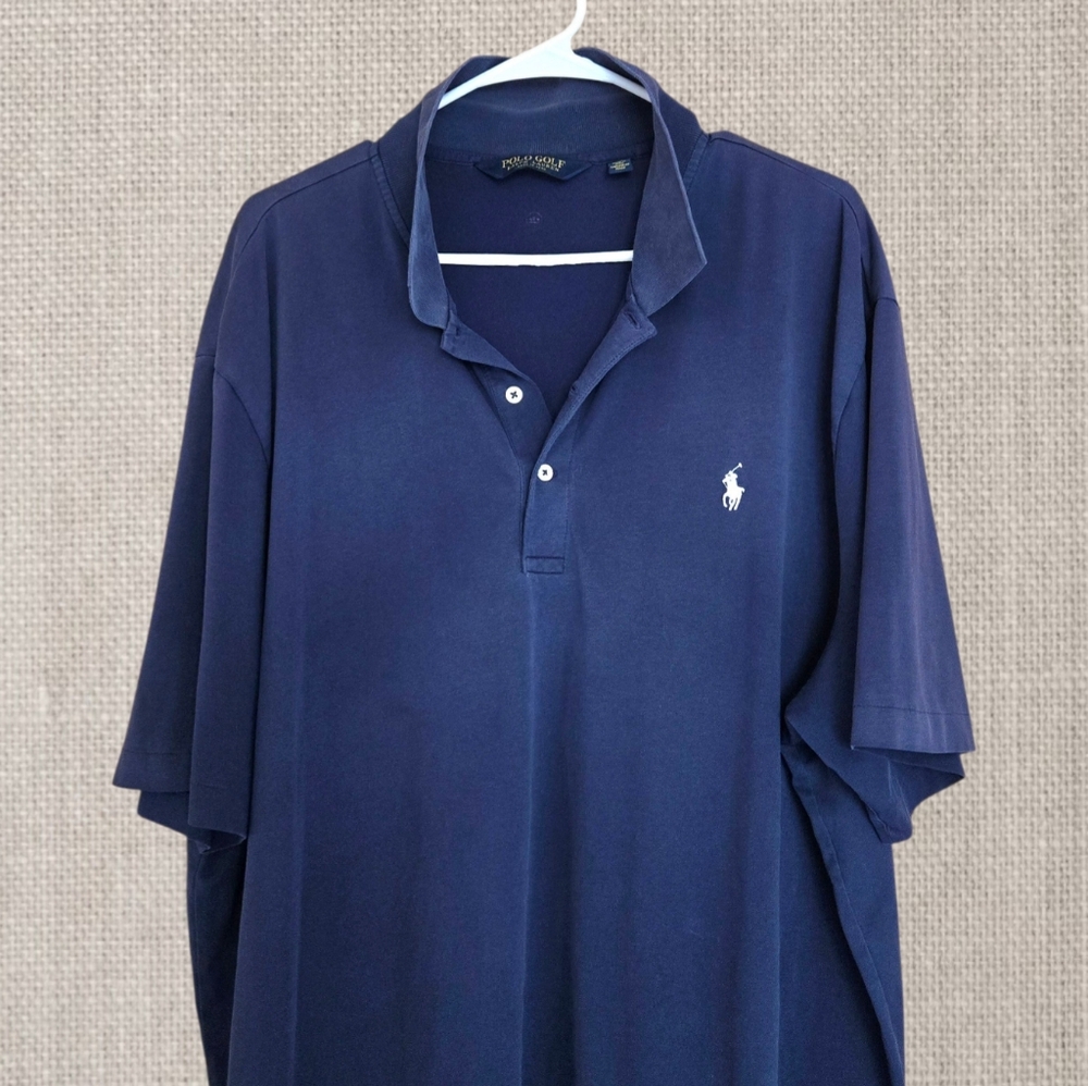 Polo Golf Ralph Lauren Shirt Dark Blue Traditional Leisure Sportswear XXL Tall